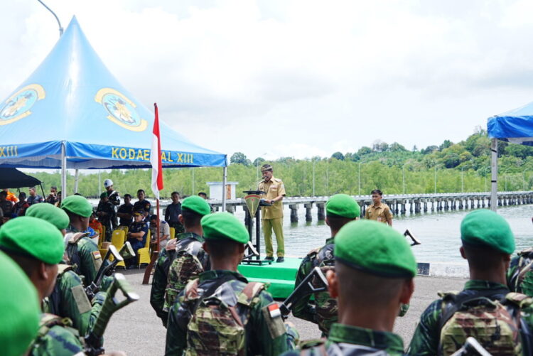Gubernur Sambut Kedatangan Satgas Yonif 614/Raja Pandhita Purna Tugas dari Papua