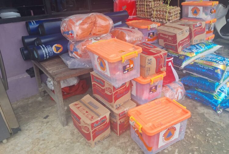 Korban Kebakaran Dapat Bantuan Sembako dari BPBD dan Dinas Sosial Nunukan