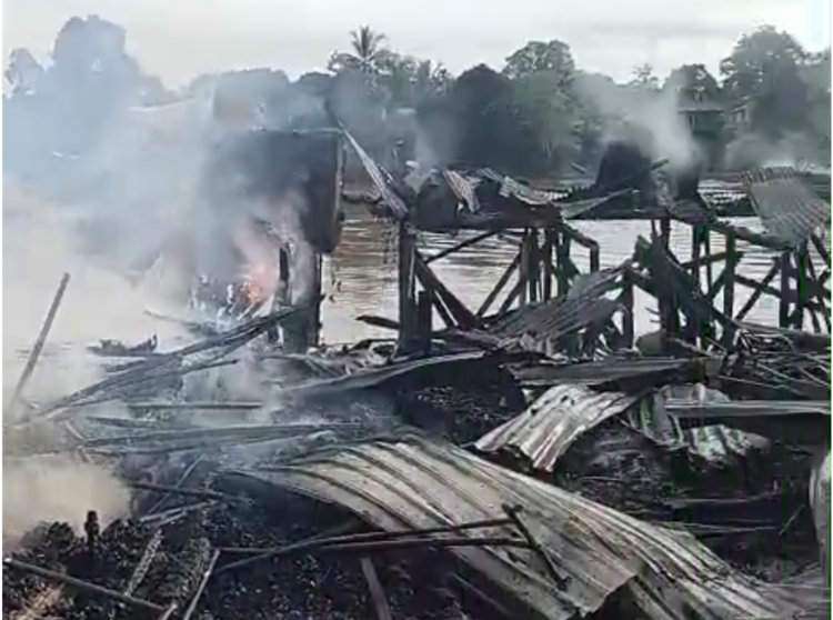 PMK : 51 Rumah dan Toko Terbakar di Lumbis