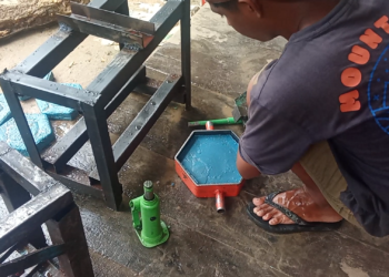 Pengelolaan Sampah Nunukan Sesuai Asta Cita Presiden, Limbah Plastik Jadi Paving Block