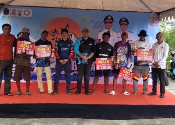 Tim 163 Raih Uang 7 Juta Sebagai Juara I Lomba Mancing Bupati Nunukan CUP 2025