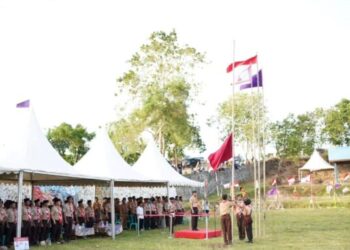Ratusan Pramuka Penggalang Mengikuti Jambore Ranting di Nunukan