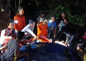 Di Nunukan Sebuah Truk Masuk Ke Jurang Usai Mati Mesin, Sopir Tewas Ditempat