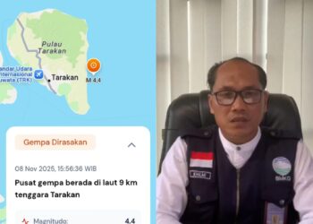 Gempa Kembali Terjadi, Kepala BMKG Tarakan Himbau Masyarakat Tenang