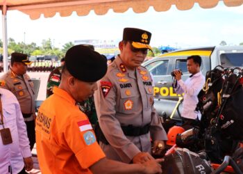 Polda Kaltara Gelar Apel Kesiapsiagaan Dalam Rangka Tanggap Darurat Bencana Hidrometeorologi Di Kaltara