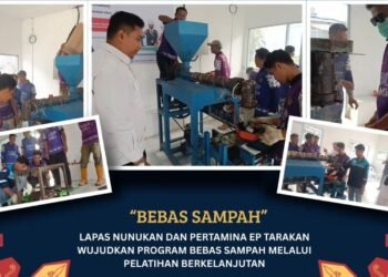 Lapas Kelas IIB Nunukan Bersama PT Pertamina EP Tarakan Field Luncurkan Program Aliansi Bebas Sampah