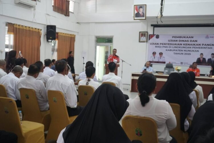 Plt. Sekda Sebut Ujian Penyesuaian Kenaikan Pangkat Momentum Peningkatan Karier Para ASN di Nunukan