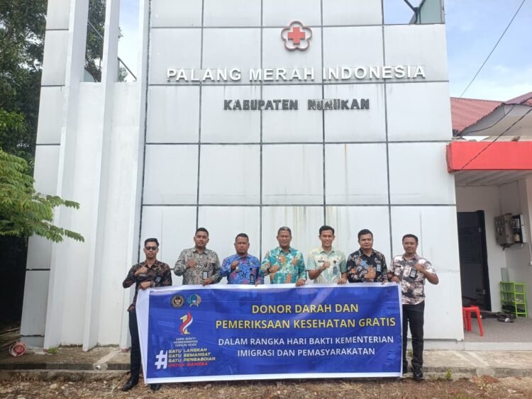 Lapas Nunukan Laksanakan Donor Darah dalam Rangka Memperingati Hari Bakti Kemenimipas ke-1