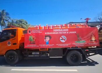 Kampanyekan Jaga Lingkungan oleh BPBD Nunukan di Karnaval Kendaraan Hias