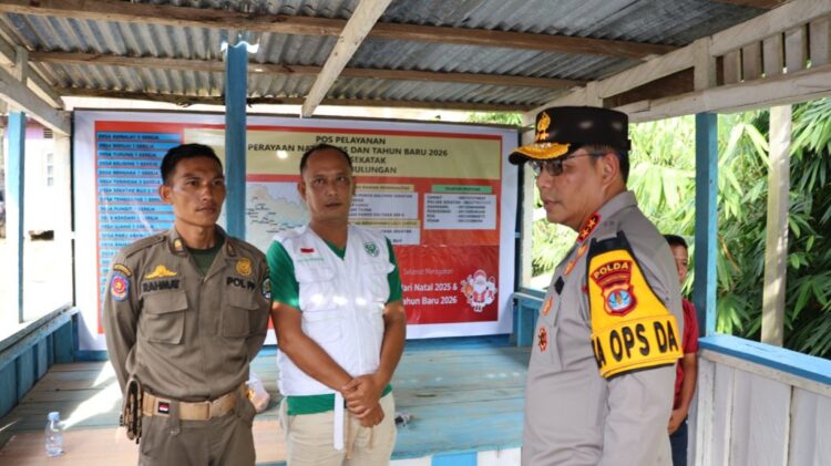 Kapolda Kalimantan Utara Tinjau Pos Pelayanan Operasi Lilin Kayan 2025