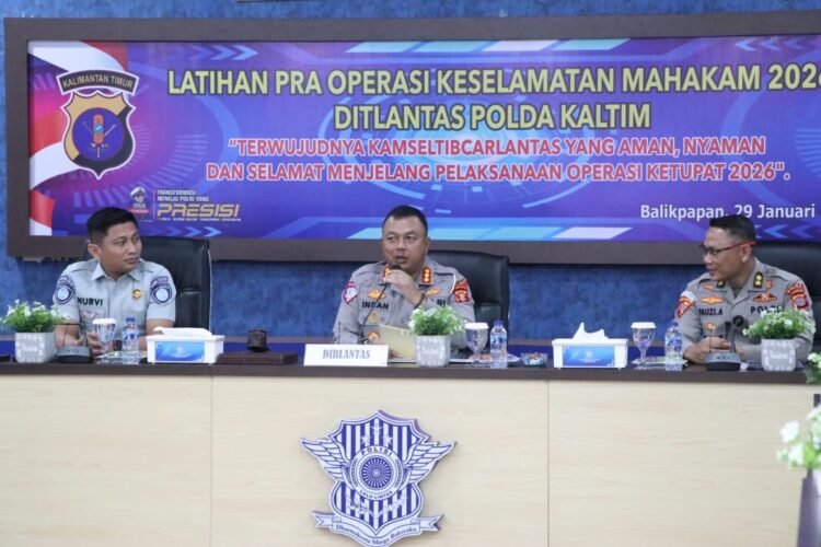 Jelang Pelaksanaan Operasi Keselamatan Mahakam 2026, Polda Kaltim Gelar Latihan Pra Operasi