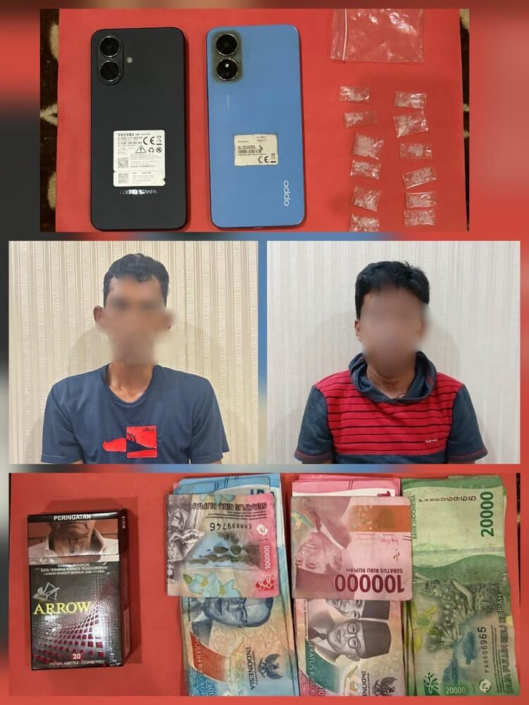 Terbongkar Berkat Laporan Warga, Polisi Amankan Dua Terduga Pengedar Sabu di Nunukan