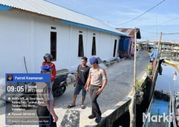 Patroli Wilayah Pesisir, Satpolairud Polres Tarakan Imbau kamtibmas ke Masyarakat