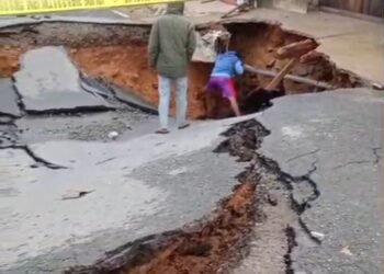 Gorong-Gorong Amblas di Sekatak, Akses Trans Kaltara Terputus Total