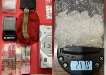 Sabu 24,7 Gram Digagalkan di Sebatik Barat, Petani 32 Tahun Ditangkap di Dalam Rumah