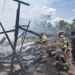Diduga Atap Lapuk Runtuh, Tempat Pembakaran Batu Bata di Nunukan Selatan Hangus Terbakar