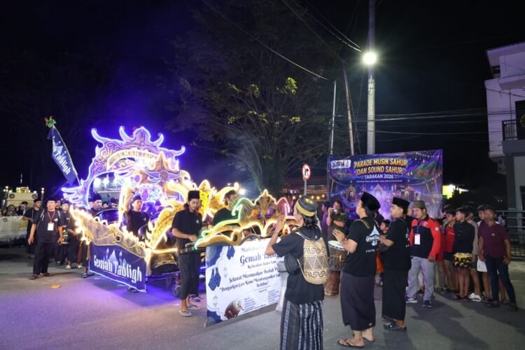 Gemah Tablig Juata Laut Gemilang di Parade Sahur Tarakan 2026