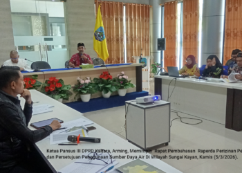 DPRD Kaltara Bahas Raperda Perizinan Pemanfaatan Air Sungai Kayan