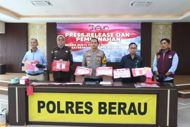Polres Berau Gagalkan Peredaran 10 Kg Sabu, Satu Pelaku dari Diamankan