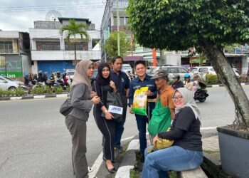 JMSI Kaltara Turun ke Jalan, Salurkan Bantuan Sembako Secara Mobile