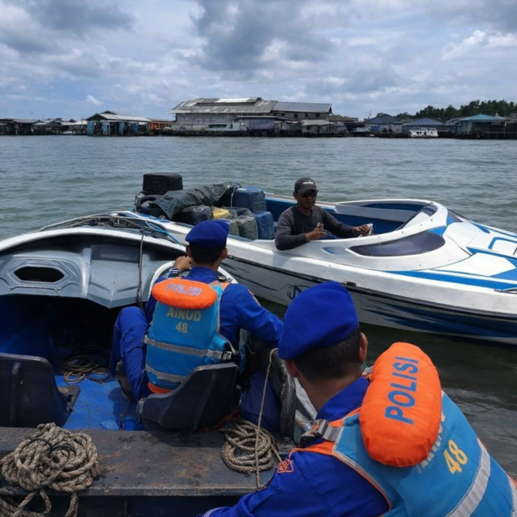 Antisipasi Gelombang Tinggi, Satpolairud Polres Tarakan Intensifkan Patroli Perairan
