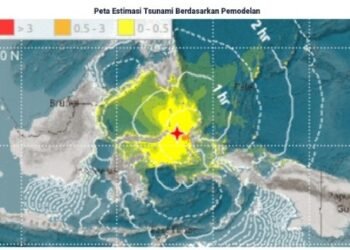 Gempabumi Tektonik M7,6 Guncang Pulau Batang Dua, Berpotensi Tsunami