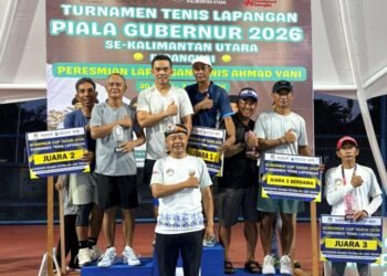 Penutupan Turnamen Tenis Piala Gubernur Kaltara 2026: Ajang Prestasi Sekaligus Silaturahmi