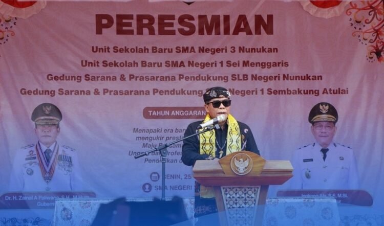 Gubernur Zainal Tancap Gas Bangun Pendidikan Perbatasan, Empat Sekolah di Nunukan Diresmikan