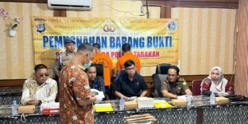 Polres Tarakan Musnahkan Barang Bukti Sabu Seberat 52,45 Gram