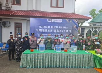 Kejari Nunukan Musnahkan Barang Bukti 47 Perkara, Sabu hingga Kasus TPPO