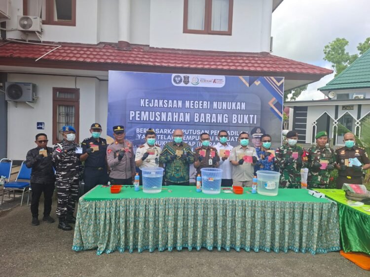 Kejari Nunukan Musnahkan Barang Bukti 47 Perkara, Sabu hingga Kasus TPPO