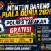 Polres Tarakan Ajak Warga Nobar Piala Dunia 2026, Gratis di Polsek hingga Polres