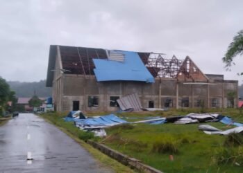 Angin Ribut Hantam Krayan, Dua Gereja Rusak dan Warga Sempat Panik