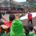 Detik-Detik Proklamasi di Tengah Jalan, Warga Tarakan Bentangkan Bendera Raksasa