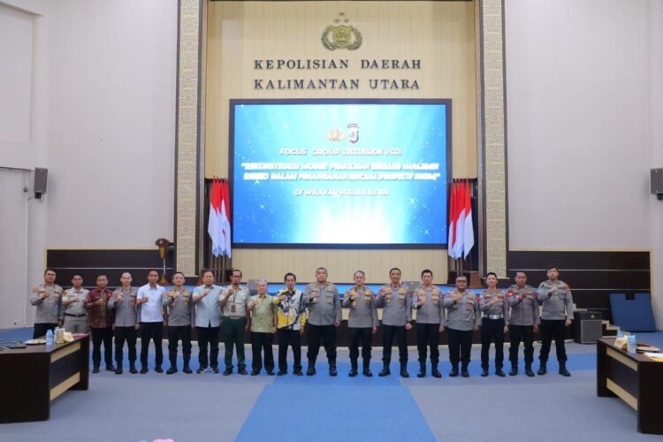 Polda Kaltara dan STIK Polri Kaji Model Penanganan Bencana Berbasis Manajemen Risiko