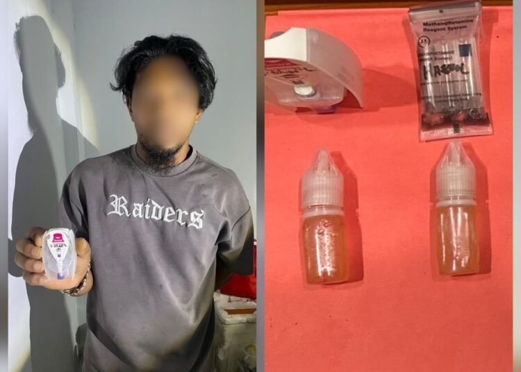 Dua Botol Liquid Diduga Ganja Sintetis dari Malaysia, Pria Asal Sei Menggaris Diamankan