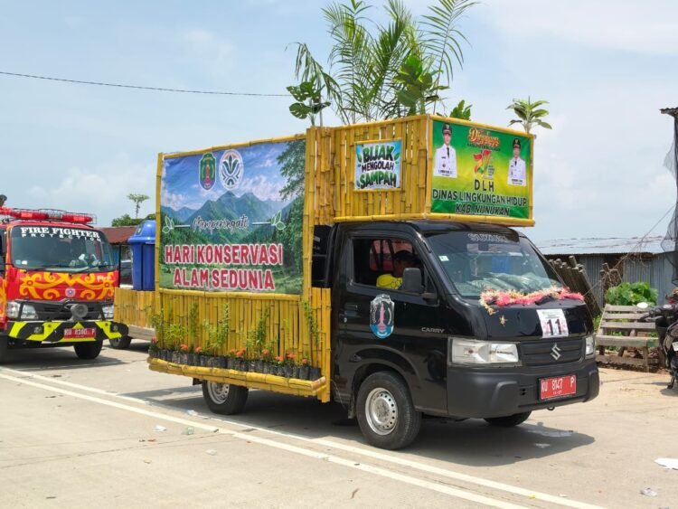 Karnaval HUT ke-27 Nunukan, DLH Kampanyekan Pilah Sampah dan Konservasi Alam