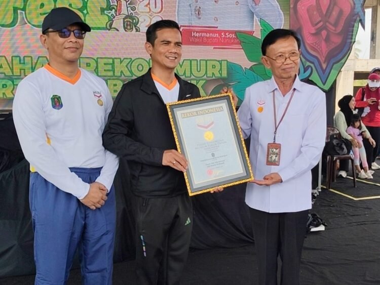 11.020 Orang Ikuti Senam Lukiwol, Nunukan Pecahkan Rekor MURI